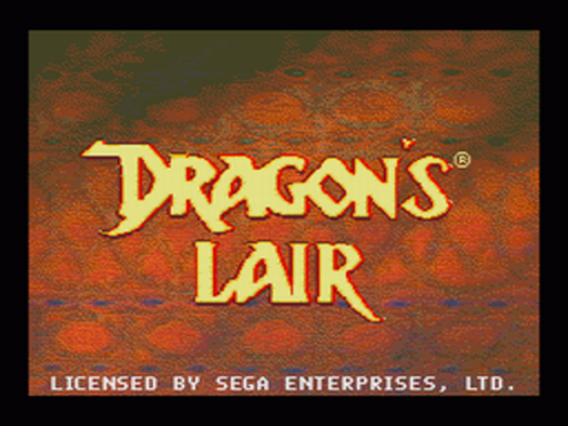 Dragon's Lair title screen for Sega CD